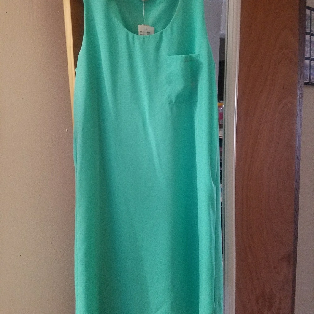 Teal summer dress